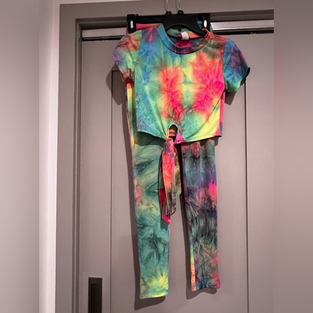 Colorful Tie-Dye Two-Piece Set